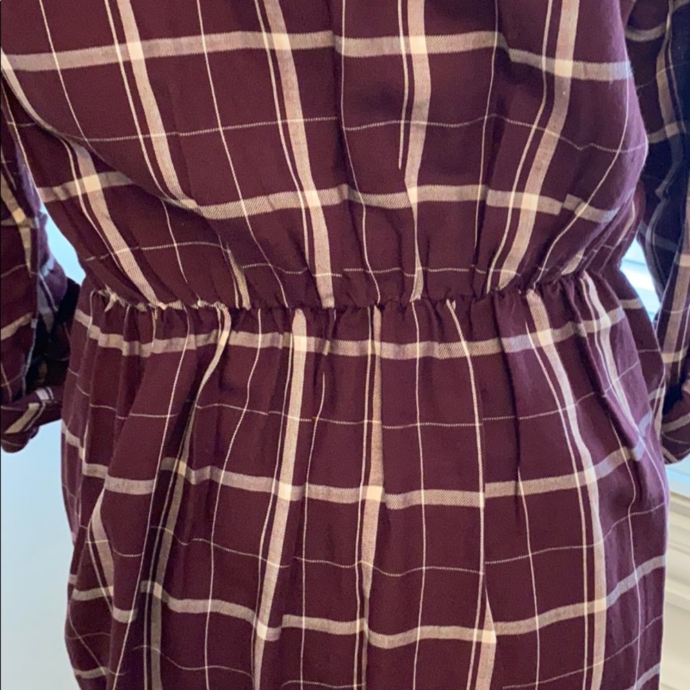 NWT Abercrombie Knot Front Shirt Dress Sz L - Picture 5 of 6